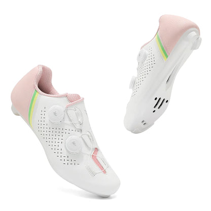 Road Cycling Shoes Flats Cleats Shoes Speed Cycling Sneakers Men’s Bike Shoes Women’s Self-Locking Non-slip Mountain Bicycle SPD Shoes