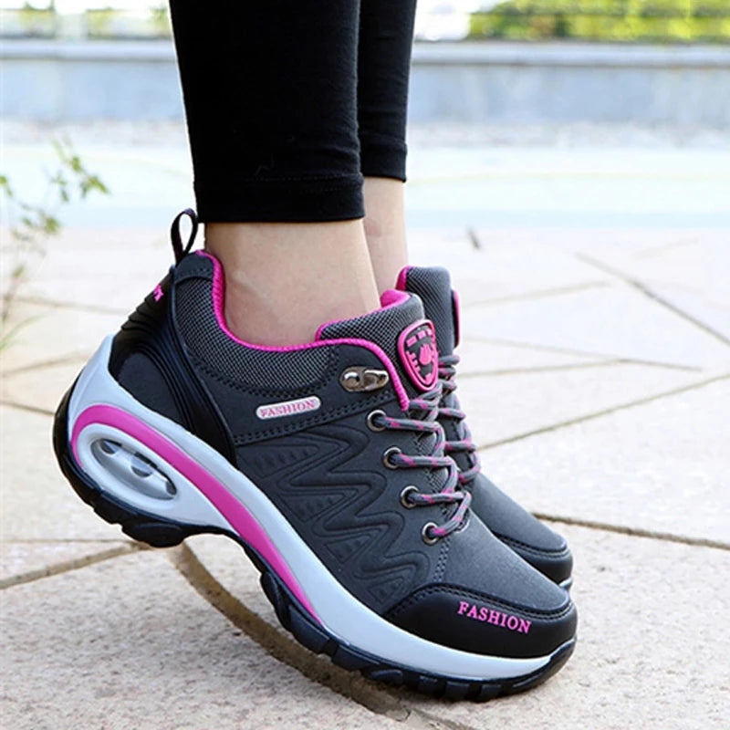 Women’s Sports Shoes Platform Sneakers Fashion Outdoor Hiking Non-Slip Casual Low-Top Running Shoes Women’s Footwear