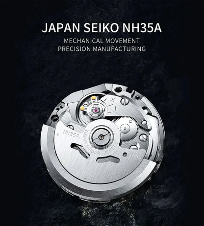 CADISEN Luxury Design 42MM Men's Watches Japan MIYOTA 8215 Sapphire Glass Mechanical Automatic Watch Men 100M Waterproof