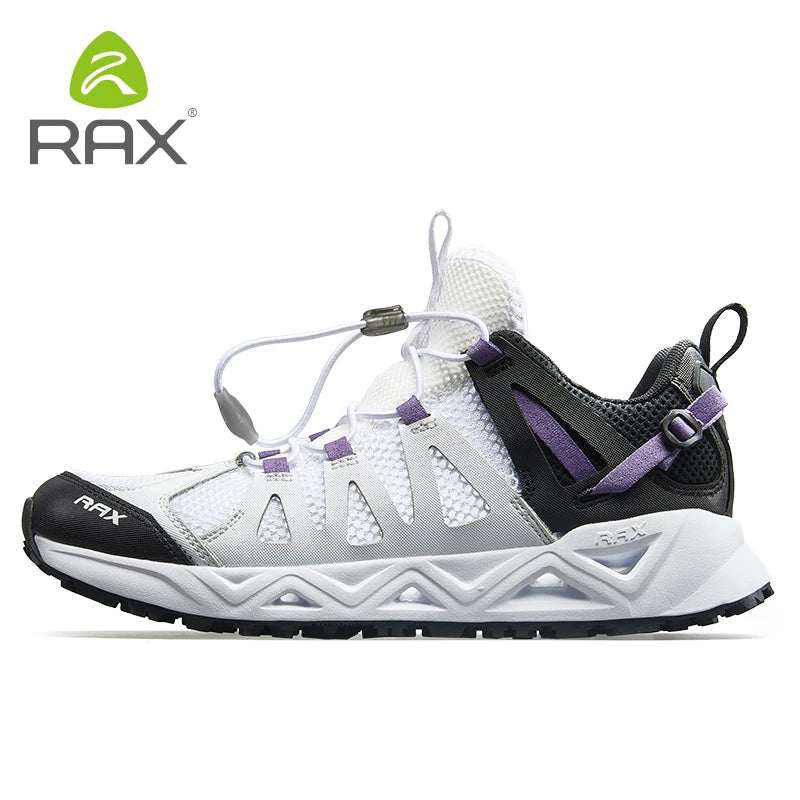 Rax Men's Aqua Upstreams Quick-drying Breathable Fishing Shoes Women Hole PU Insole Anti-slip Water Shoes Hiking