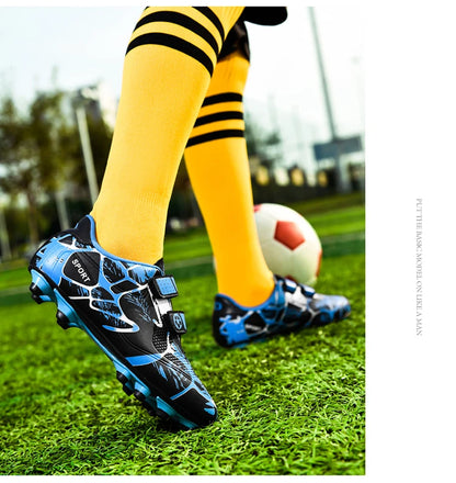 Chaussures de football pour enfants FG/TF, bottes de football pour garçons, crampons d'extérieur, crampons de futsal, chaussures de sport d'entraînement, taille 33-38