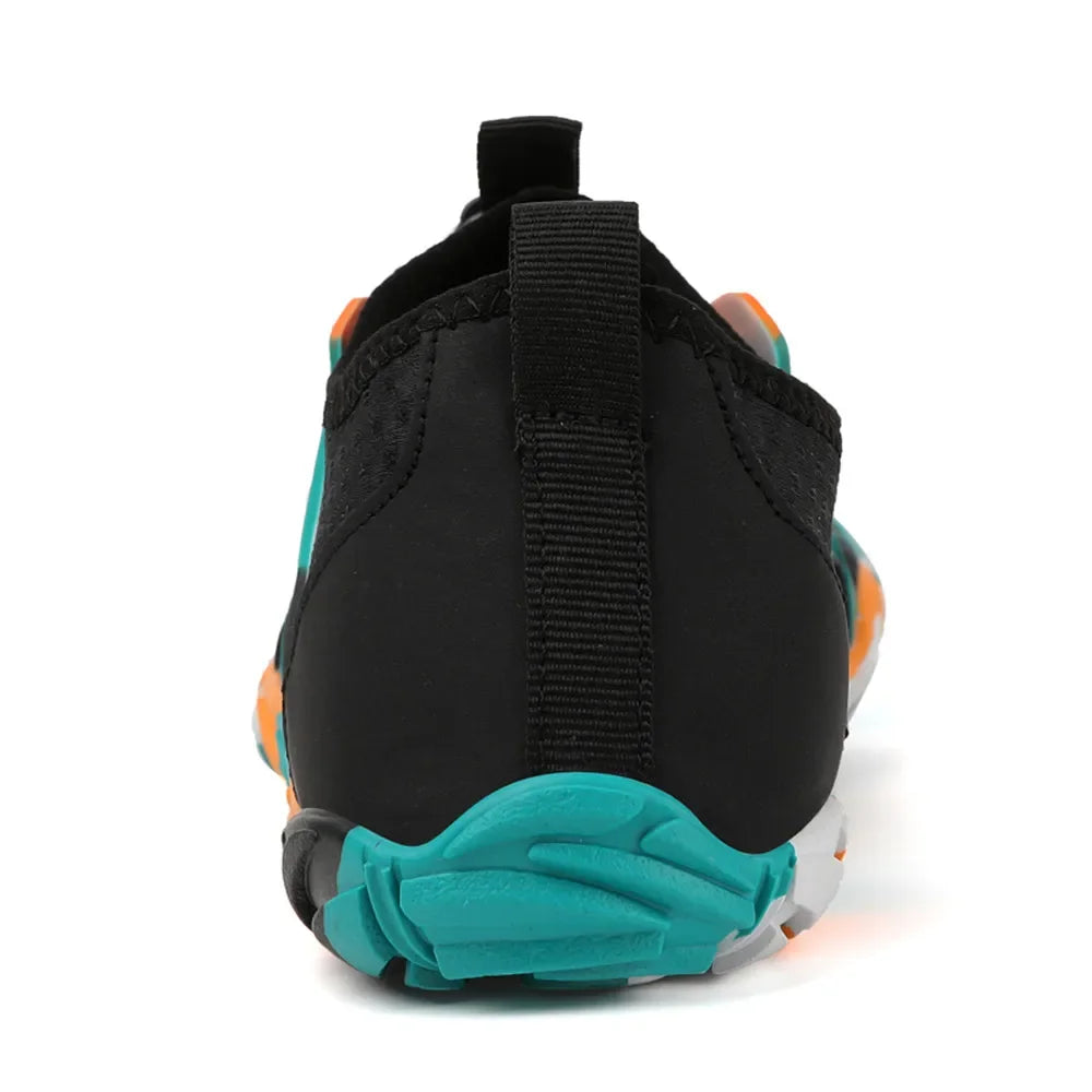 Men's and women's water shoes, upstream wading swimming barefoot five-finger aqua shoes, colorful beach seaside light unisex sneakers new