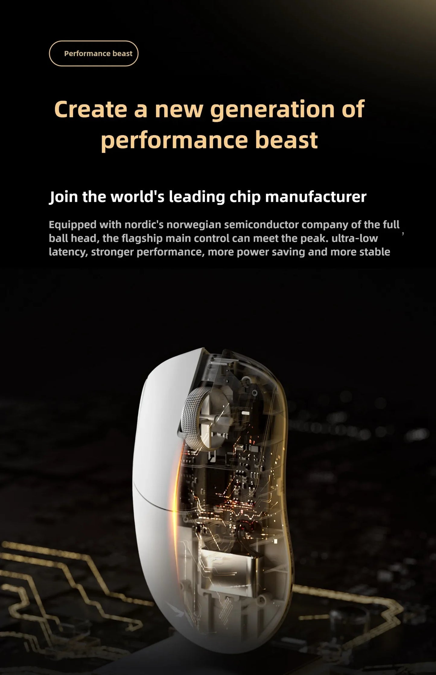 VGN Dragonfly F2 ProMax/Ultra Esports Gaming Mouse 42000DPI 0.125ms For Csgo Latency Wired/Wireless Dual 8K 3-mode PAW3395/3950