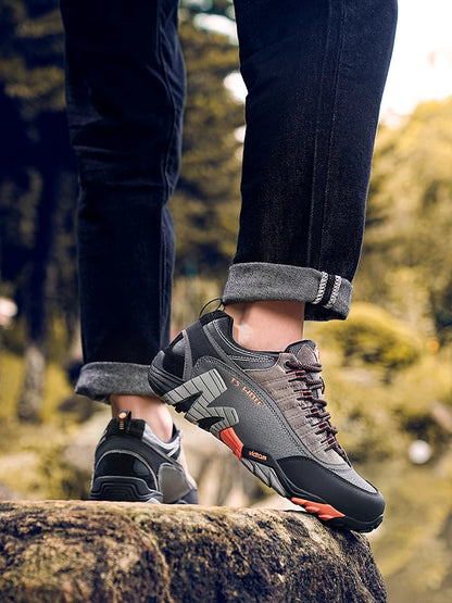 Pánské trekové boty Outdoor Lover – voděodolná turistická obuv, horské boty z pravé kůže, lesní lovecké a taktické boty