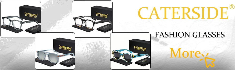 Caterside Polarized Round Sunglasses Men TR Frame Core Insert Leg Sun Glasses Women Set Retro Driving Fishing Punk Eyewear UV400