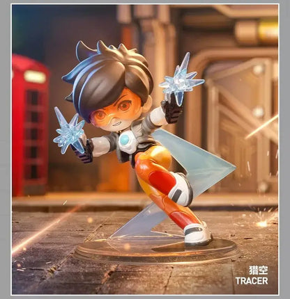 POP MART Genuine Overwatch Play Of The Game Series Blind Box PVC Collectible Figurines Desktop Ornaments Girl Toy Model For Fans