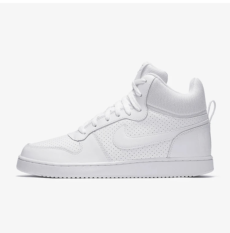 Baskets casual montantes pour homme Nike COURT BOROUGH MID authentiques, blanc pur, 838938-111