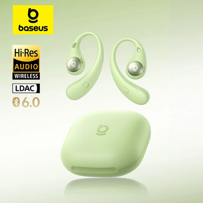 Baseus Eli Sport 2 avoimetyyppiset langattomat kuulokkeet, Bluetooth 6.0, OWS-kuulokkeet, korkean resoluution ääni LDAC-tuella, OWS-kuulokkeet, korvakoukulla varustetut urheilukuulokkeet