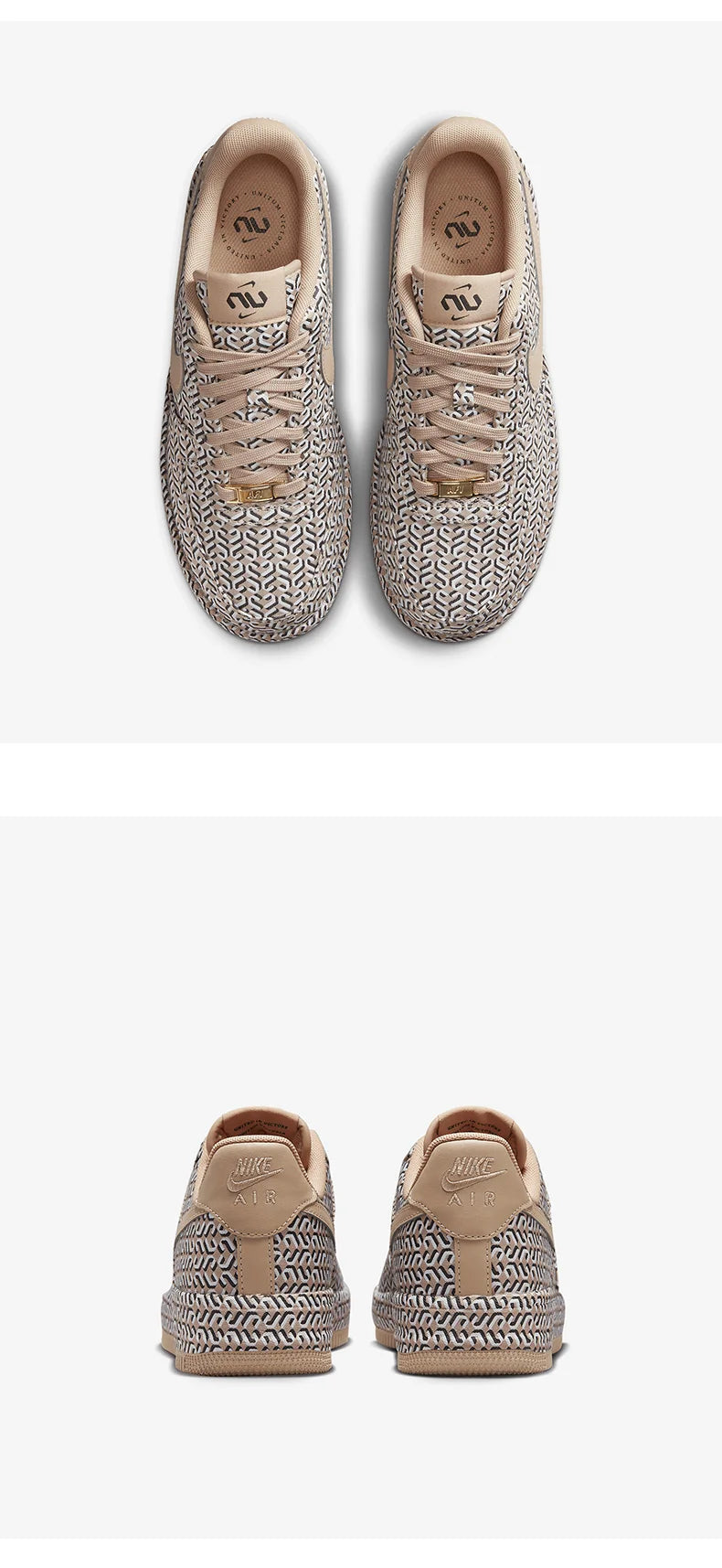 Nike Genuine Sports Men's and Women's Breathable Lace-Up Thick-Soled Printed Casual Shoes DZ2789-200