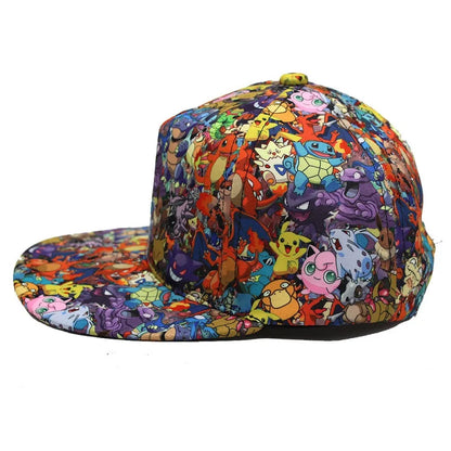 Anime Figure Pokemon Baseball Cap Pikachu Hat Adjustable Pokemon Cosplay Hip Hop Cartoon Adult Hats Boy Girl Kids Birthday Gifts