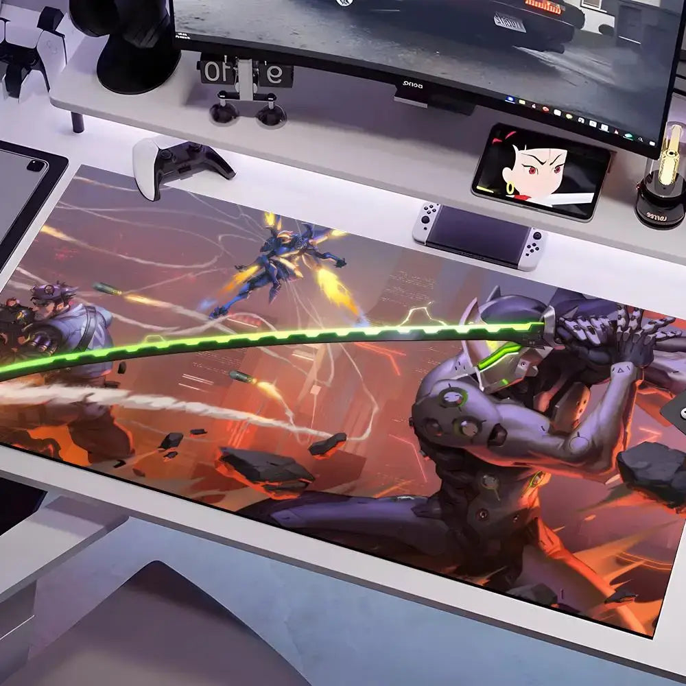 Overwatch Mouse Pad Multiple Sizes Large Square Computer Office Game Table Mats Rubber Anti-slip Mousepads