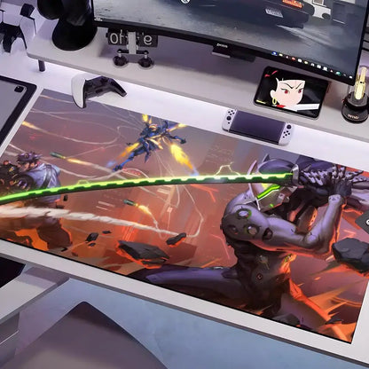 Overwatch Mouse Pad Multiple Sizes Large Square Computer Office Game Table Mats Rubber Anti-slip Mousepads