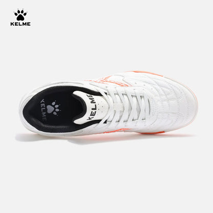 Kelme Indoor Football Shoes Adult Flat Sole Youth Match Five-a-side Training Soccer Cleats Men's Futsal Sneakers