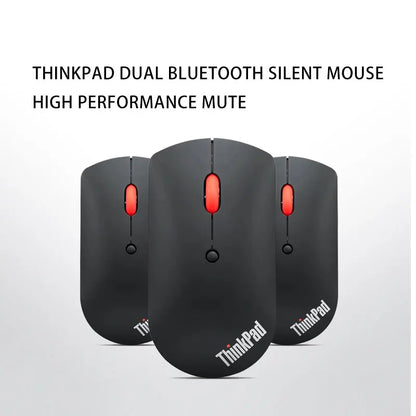 Lenovo ThinkPad Wireless Mouse 4Y50X88822 Dual Bluetooth Office Mouse Laser Mouse Black Ergonomic Laptop Mouse