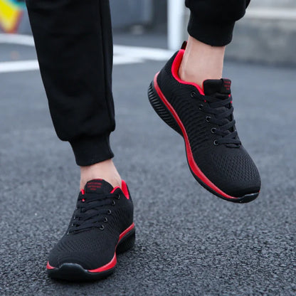 Sneakers da uomo e da donna in maglia, traspiranti, sportive, da corsa, da passeggio e da palestra