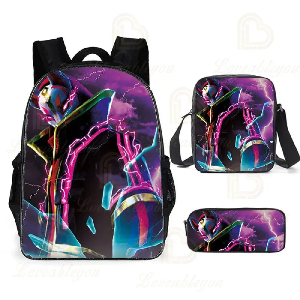 F-FORTNITE Battle Games Backpack for Children School Bag Boys Girls Primary Crossbody Pencil Case Kids Toddler Backpack