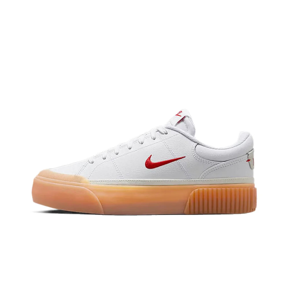 Nike Court Legacy Lift -korotettu pohja: luistamaton, mukava iskunvaimennus, kestävät klassiset lenkkarit DM7590-112