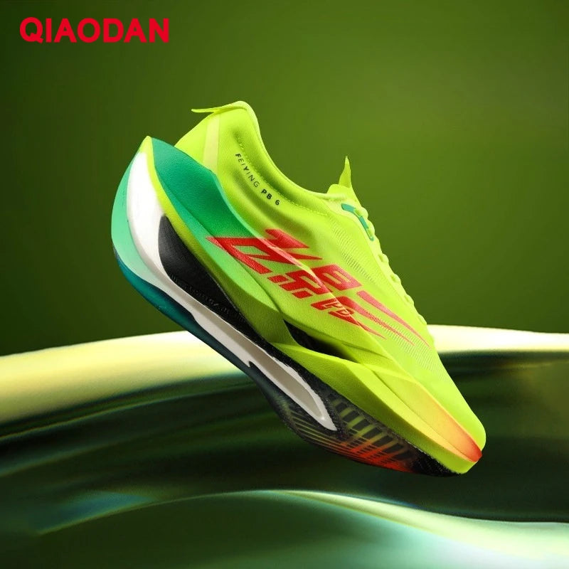 QIAODAN Feiying PB6.0 Men's Marathon Racing Running Shoes with Full Palm Carbon Plate, Lightweight Sports Sneakers QDB023261299