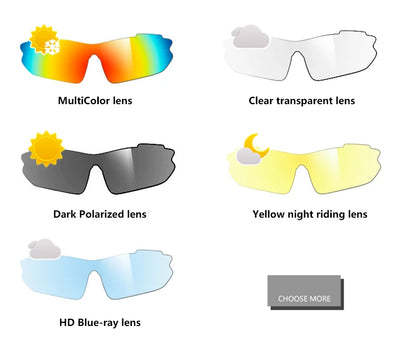 ELICIT New Photochromic Polarized Cycling Glasses Men Women Bike Glasses UV400 Eyewear Sunglasses HikingMTB Road Bicycle Goggles
