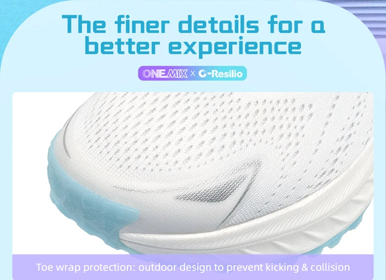 ONEMIX Casual Running Shoes Breathable Summer Jogging Shoes Lightweight Men's and Women's Gym Shoes Outdoor Cushion Sports Shoes