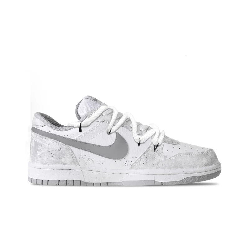 Mukautetut lenkkarit Nike Big Cold Fog Rose Retro High Street & Chinese Ink Wash -miesten liukumattomat matalavartiset skeittikengät
