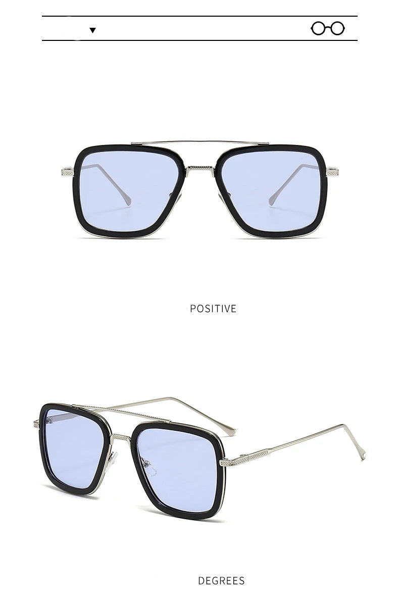 Ochelari de soare pătrați pentru bărbați, ochelari de soare metalici în stil steampunk pentru femei, ochelari de soare la modă pentru activități în aer liber, accesoriu unisex