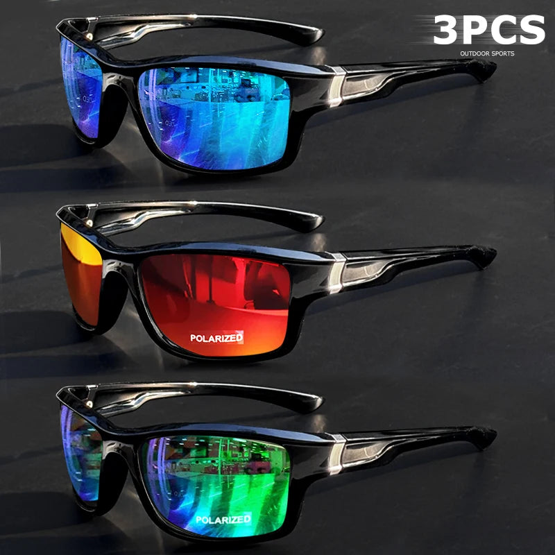 1pcs/3pcs Polarized Driving Sunglasses for Men Women, Sports Anti-Glare Cycling Goggles Running Fishing Sun Glasses UV400