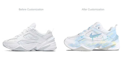 Custom Sneakers Nike M2K Tekno Dreamy Island Fresh Hand-Painted Women's Low-Top Retro Running Sneakers