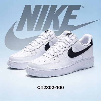 Nike Authentic AF1 Air Force One, baskets basses décontractées pour hommes, chaussures de skate élégantes et confortables pour toutes les occasions CT2302-100