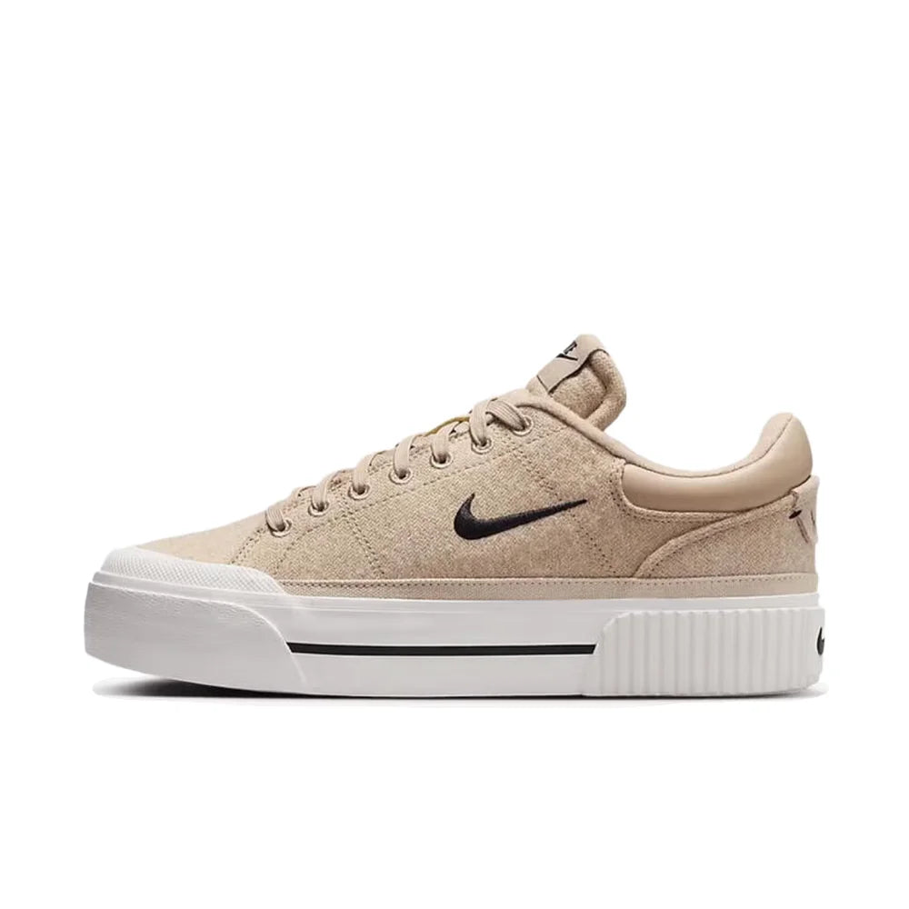 Nike Court Legacy Lit -nahkaiset, mukavat, liukumattomat, pehmustetut ja kestävät matalavartiset tenniskengät FD0355-133