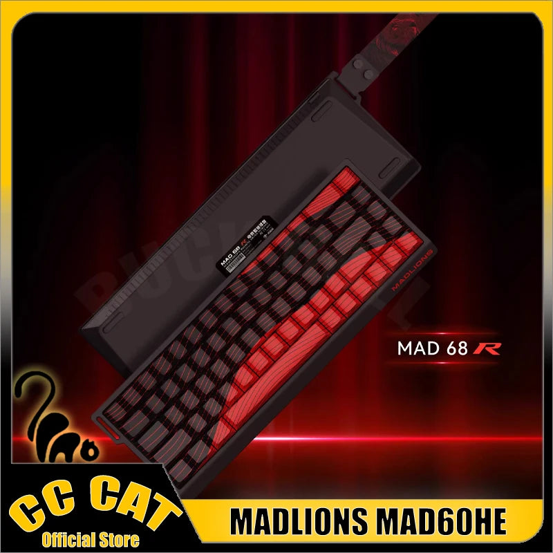MADLIONS MAD60HE MAD68HE Magnetic Switch Keyboard Mechanical Keyboard 8000Hz 0.01mmRT Wired Custom Valorant Gaming Keyboard