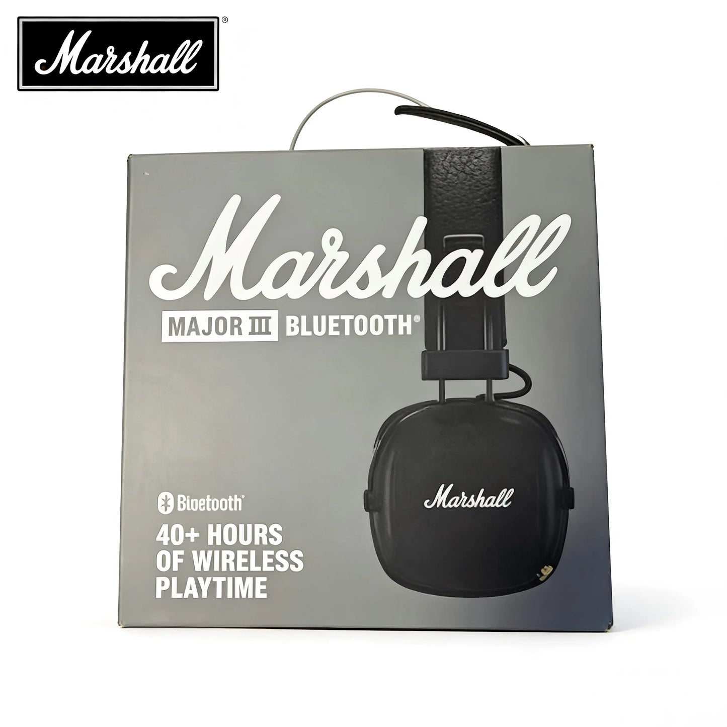 Marshall Major III 3 Wireless Wired Headphones with Mic, Bluetooth Deep Bass Headphones, Foldable Gaming Headset for Sports, Rock Music & Everyday Listening