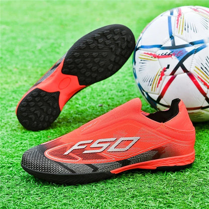 Nouvelles chaussures de football pour hommes, chaussures de football respirantes à haute cheville, ultralégères, antidérapantes, chaussures de sport de haute qualité, pour match en plein air