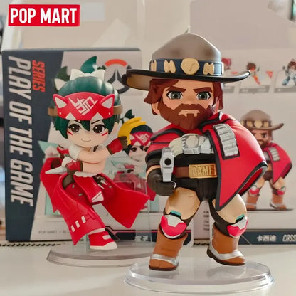 POP MART Genuine Overwatch Play Of The Game Series Blind Box PVC Collectible Figurines Desktop Ornaments Girl Toy Model For Fans