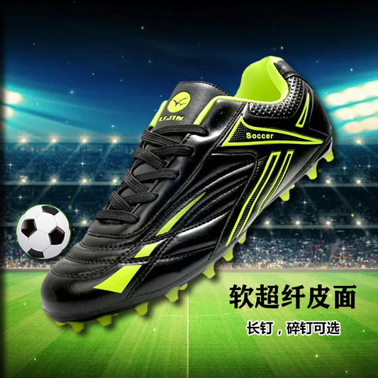 Unisex Large Size Adult Training Game Sneakers Indoor Outdoor Lawn Youth Student Sport Soccer Shoes 39-45#