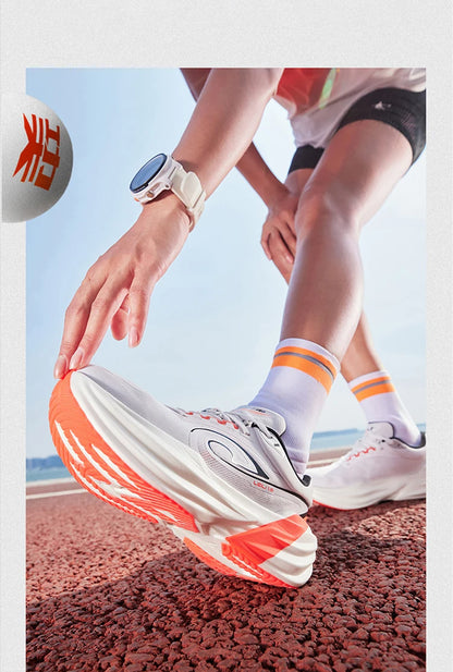 QIAODAN TG1.0 Women’s Marathon Running Shoes 2026 New Platform Racing Shock Absorption Soft Long Distance Sneakers QDB022253285