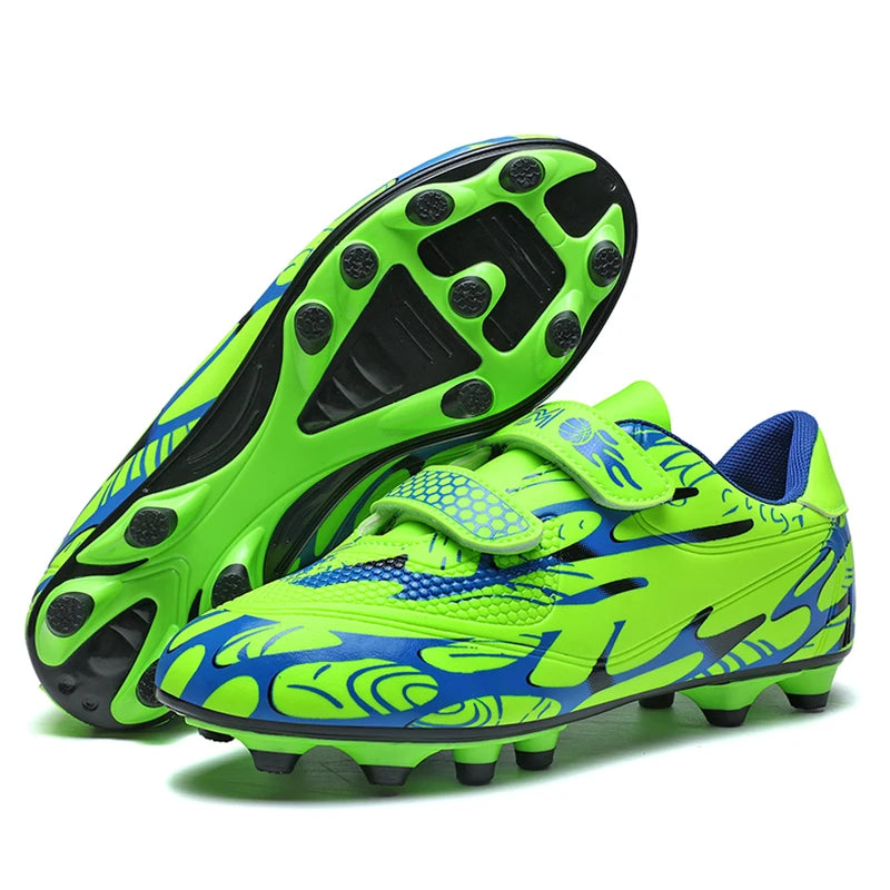 Scarpe da calcio per bambini, scarpini professionali da scuola, tacchetti per erba, allenamento sportivo, calzature outdoor e futsal per ragazzi, 28-38