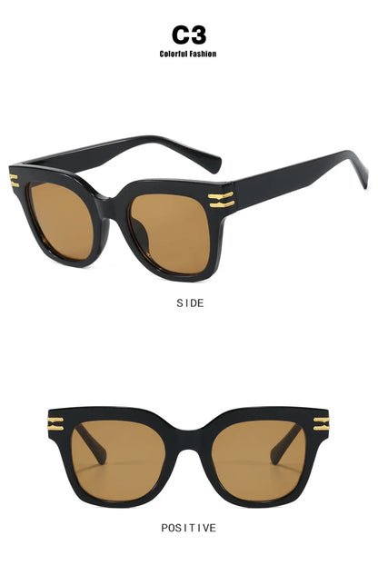 Ochelari de soare pătrați supradimensionați, la modă, de calitate superioară, cu protecție UV, pentru șofat, pentru bărbați și femei, cu personalitate, ochelari unisex