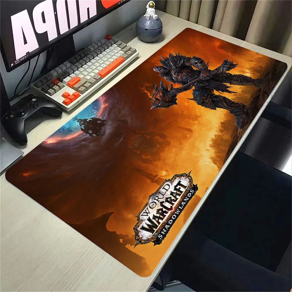 Velká gumová podložka pod myš a klávesnici Natural Horde Alliance HD World Of Warcraft Gaming, s rychlým povrchem a obšitými okraji