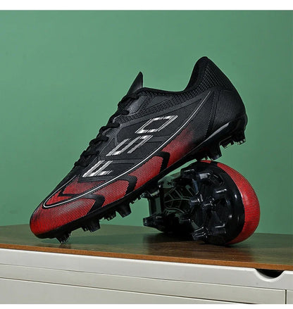 Nouvelles chaussures de football pour hommes, chaussures de sport respirantes, antidérapantes, de haute qualité, chaussures de football pour match en plein air, futsal, haute cheville, ultralégères