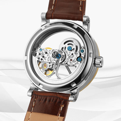 2026 Top Brand Luxury Steel Skeleton Tourbillon Automatic Watch Men's Leather Mechanical Waterproof Luminous Elegant Wrist Clock