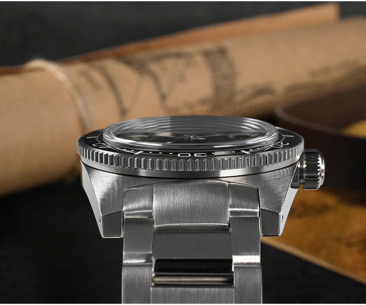 San Martin New 62mas 37mm Diver Men's Watch Classic Luxury Sapphire PT5000 SW200 Automatic Mechanical Watches Date 20Bar Luminous