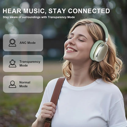 NC95 Hybrid Active Noise Cancelling Headphones Wireless Bluetooth 6.0 Over Ear Headphones with 65H Playtime, Hi-Res Audio, Knob Control