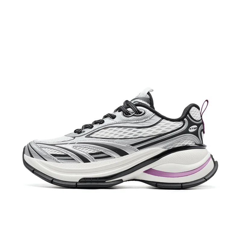 Xtep Basque 3 Sneakers Women Lightweight Wear-Resistant Trendy Durable Thick Sole Casual Sports Female Shoes 874218320006