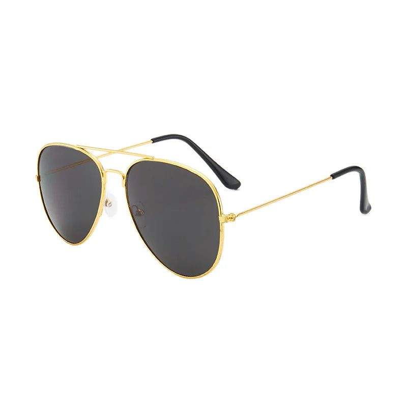 Ochelari de soare pentru copii de la mărci de modă, ochelari cu lentile oglindă, ochelari de soare metalici în stil pilot pentru fete și băieți, ochelari de soare pentru copii, ochelari pentru copii, ochelari de protecție