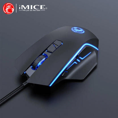 USB Wired Gaming Mouse, RGB Backlit Computer Mice, 8 Keys 7200 DPI High Precision Optical Mouse For Office Laptop Home Computer