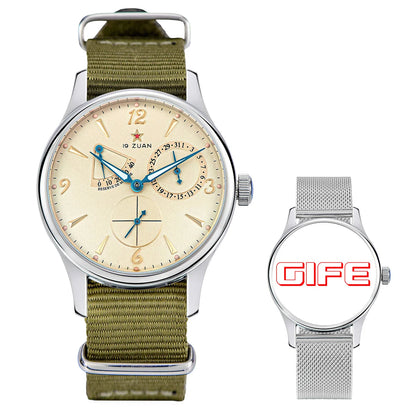Men's Watch Pilot 40mm 1963 Automatic Mechanical Wristwatch Tianjin ST1780 Movement Army Designer Clock Men's Watches New 2024