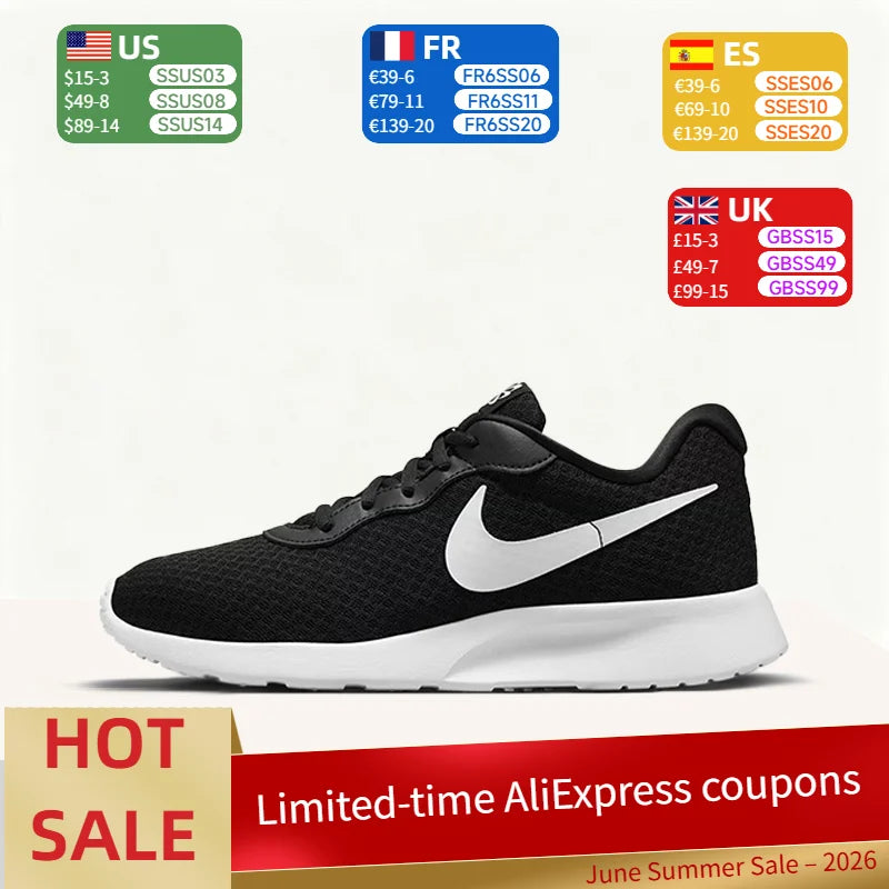 Nike Tanjun – pohodlné, univerzální, prodyšné a odolné nízké běžecké boty pro muže a ženy – černé DV7786-001