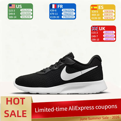 Nike Tanjun – pohodlné, univerzální, prodyšné a odolné nízké běžecké boty pro muže a ženy – černé DV7786-001