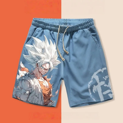 Pantalones cortos de verano para hombre «Dragon Ball Goku Ultra Instinct» con estampado 3D, pantalones cortos casuales oversize de estilo urbano retro y de secado rápido, unisex